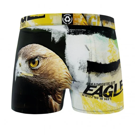 Boxer da uomo in microfibra riciclata con animali (Boxer) Freegun chez FrenchMarket