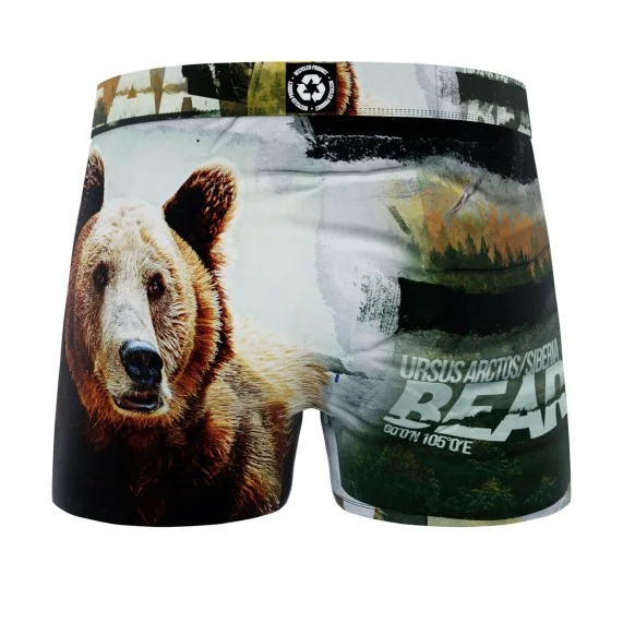 Boxer da uomo in microfibra riciclata con animali (Boxer) Freegun chez FrenchMarket