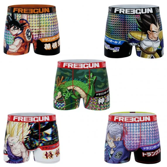 5er Pack Boxershorts Dragon Ball Z (Boxershorts für Männer) Freegun auf FrenchMarket