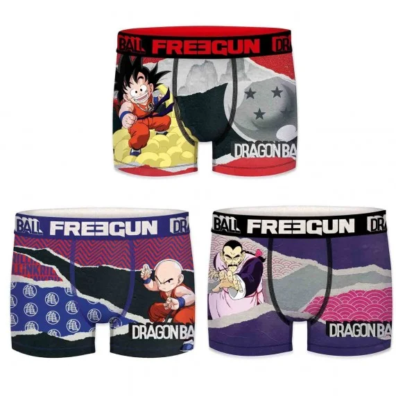 Set of 3 Dragon Ball Boxers for Men (Boxers) Freegun on FrenchMarket