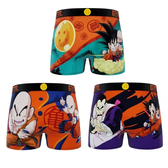 Set di 3 boxer di Dragon Ball per uomo (Boxer da uomo) Freegun chez FrenchMarket