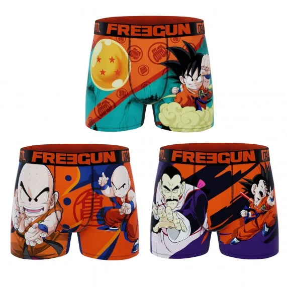 Set of 3 Dragon Ball Boxers for Men (Boxers) Freegun on FrenchMarket