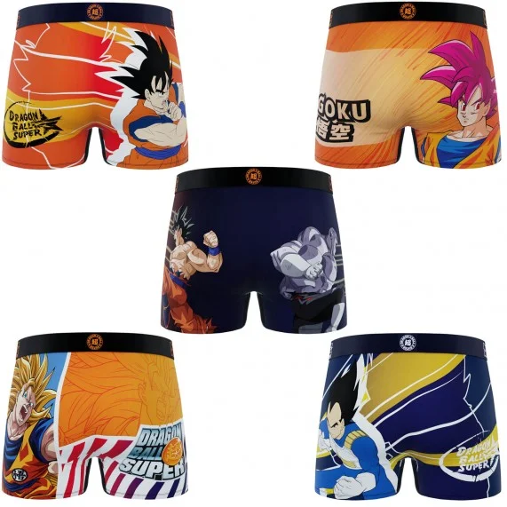 5er Set Kinder Dragon Ball Super Boxershorts (Boxershorts für Jungen) Freegun auf FrenchMarket