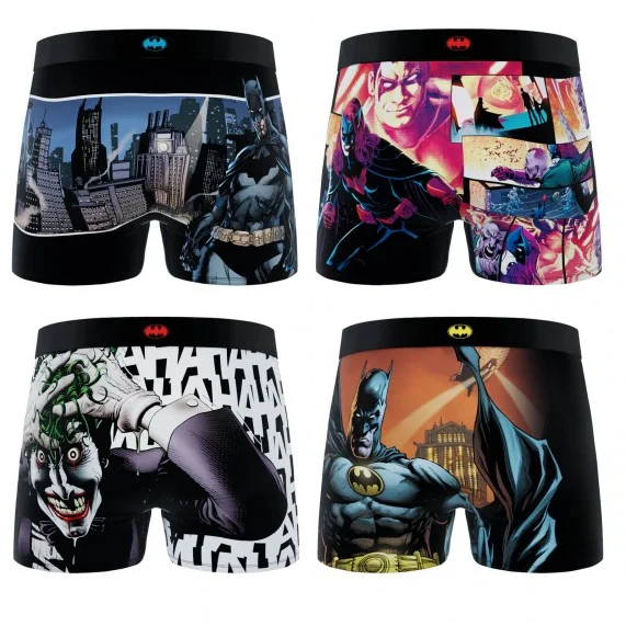 Set van 4 DC Comics Batman "Gotham City" Jongensboxershorts (Jongensboxershort) Freegun chez FrenchMarket