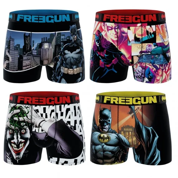 Set van 4 DC Comics Batman "Gotham City" Jongensboxershorts (Jongensboxershort) Freegun chez FrenchMarket