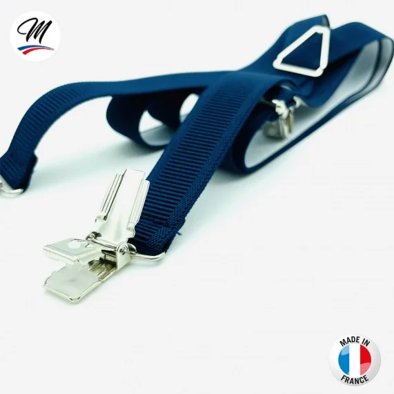 X-shaped suspenders with clips Fine or Large - Made in France (Suspenders) French Market on FrenchMarket