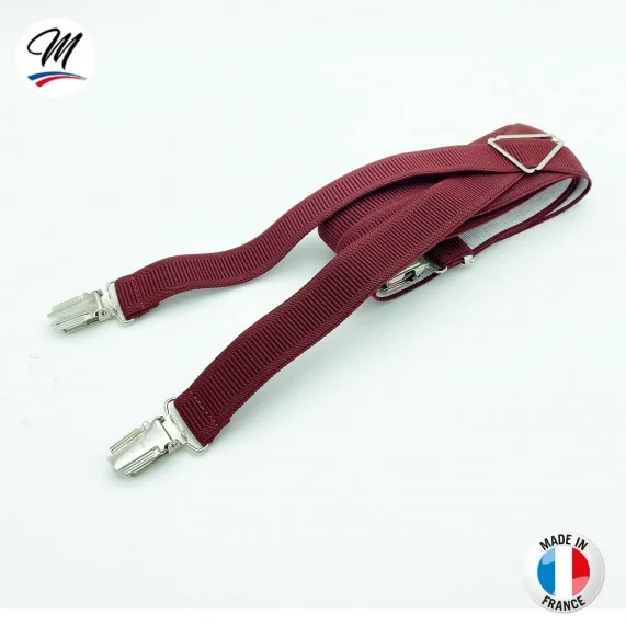 X-shaped suspenders with clips Fine or Large - Made in France (Suspenders) French Market on FrenchMarket