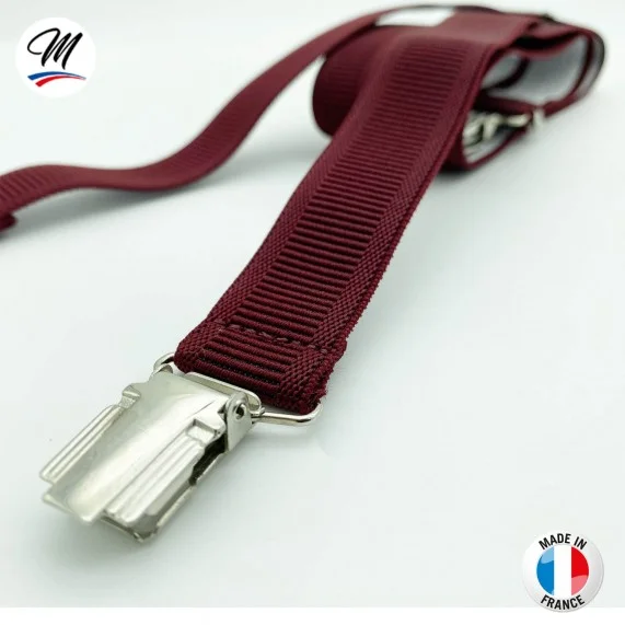 X-shaped suspenders with clips Fine or Large - Made in France (Suspenders) French Market on FrenchMarket