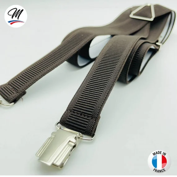 X-shaped suspenders with clips Fine or Large - Made in France (Suspenders) French Market on FrenchMarket