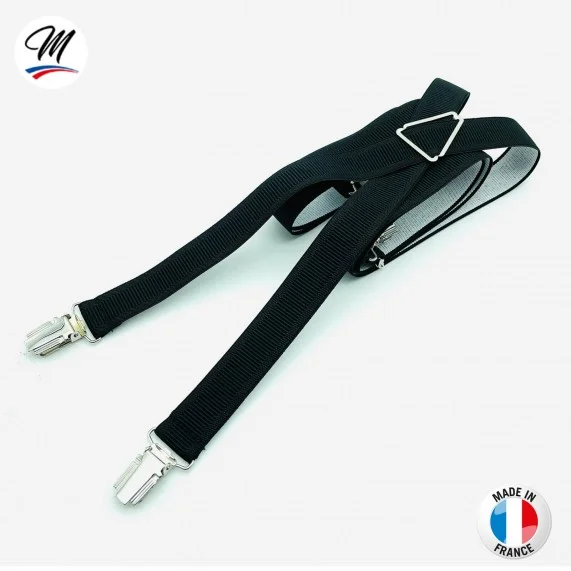 X-shaped suspenders with clips Fine or Large - Made in France (Suspenders) French Market on FrenchMarket