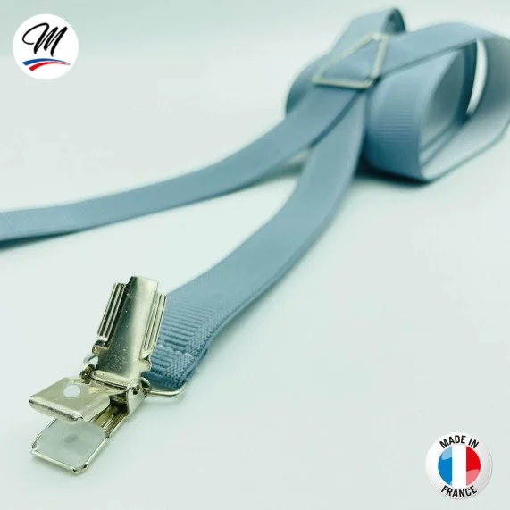 X-shaped suspenders with clips Fine or Large - Made in France (Suspenders) French Market on FrenchMarket