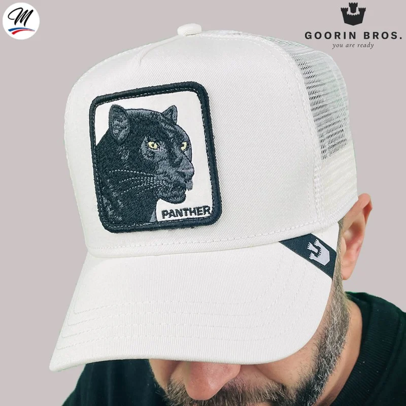 Goorin Bros - Casquette Trucker PANTHER - Panthère Blanc/Ivoire Blanc Taille Unique