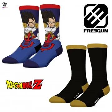 Lot de 2 paires de Chaussettes Homme "Dragon Ball Z" (Chaussettes fantaisies) Freegun chez FrenchMarket