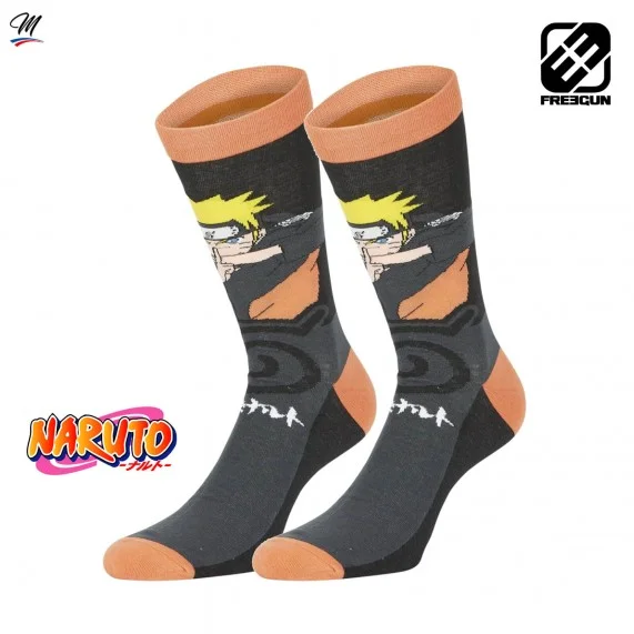 Lotto di 2 paia di calzini da uomo "Naruto (Fantasia) Freegun chez FrenchMarket