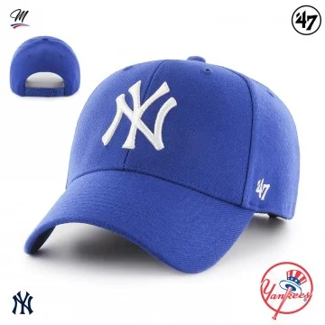 Casquette MLB New York Yankees MVP Snapback Bleu (Casquettes) '47 Brand chez FrenchMarket