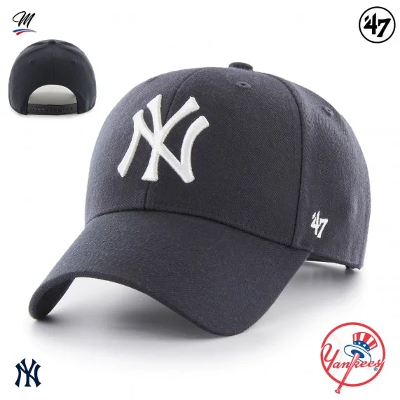 Casquette MLB New York Yankees MVP Snapback Bleu (Casquettes) '47 Brand chez FrenchMarket