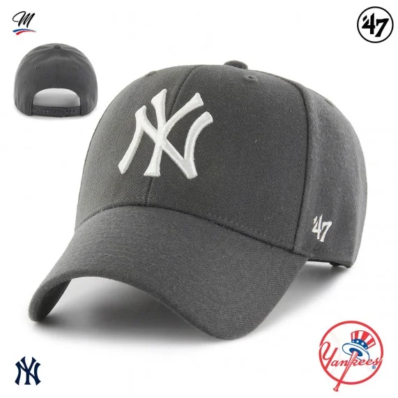 Gorra MLB New York Yankees MVP Snapback Gris (Gorras) '47 Brand chez FrenchMarket