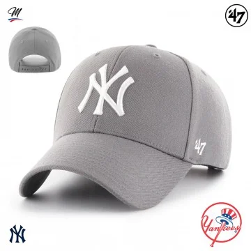 Casquette MLB New York Yankees MVP Snapback Gris (Casquettes) '47 Brand chez FrenchMarket