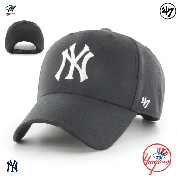 Casquette MLB New York Yankees MVP Snapback Noir (Casquettes) '47 Brand chez FrenchMarket