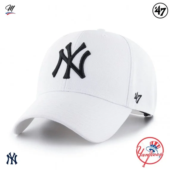 MLB New York Yankees MVP Snapback Cap Bianco (Cappellino) '47 Brand chez FrenchMarket