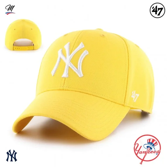 Casquette MLB New York Yankees MVP Snapback Jaune (Casquettes) '47 Brand chez FrenchMarket