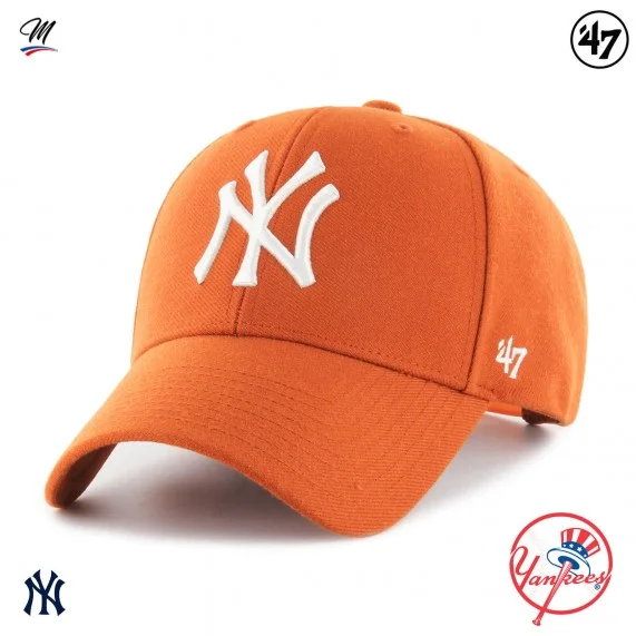 MLB New York Yankees MVP Snapback Cap Naranja (Gorras) '47 Brand chez FrenchMarket