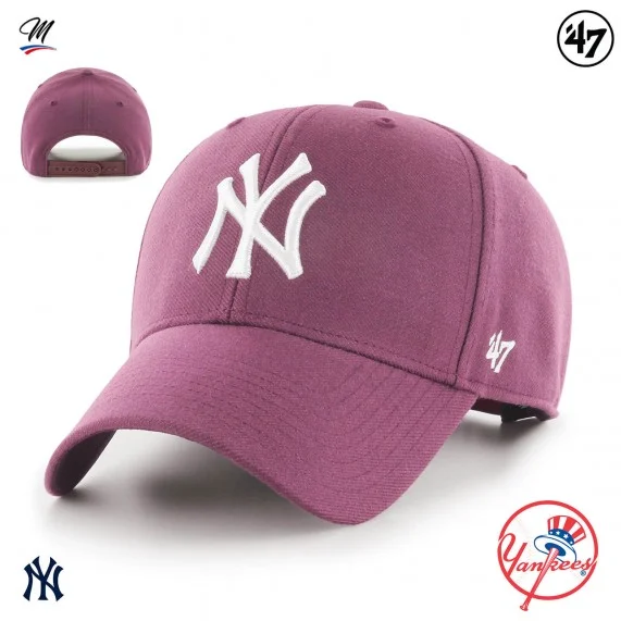 MLB New York Yankees MVP Snapback Cap Purple (Caps) '47 Brand on FrenchMarket