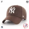 Casquette MLB New York Yankees MVP Snapback Marron (Casquettes) '47 Brand chez FrenchMarket