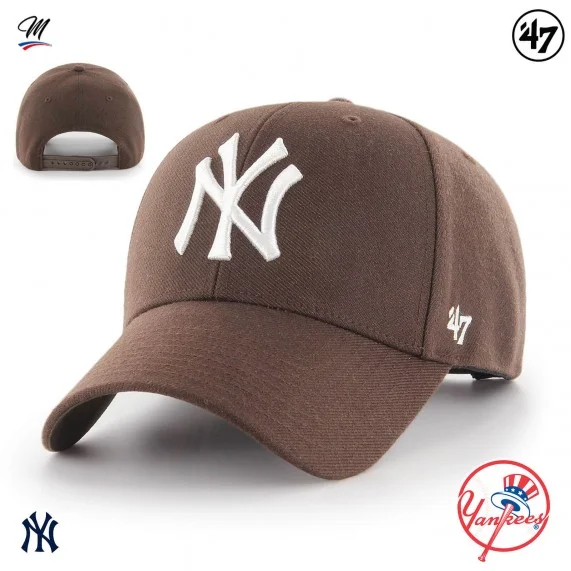 MLB New York Yankees MVP Snapback Cap Marrón (Gorras) '47 Brand chez FrenchMarket