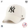 Gorra MLB New York Yankees MVP Snapback Crema Natural (Gorras) '47 Brand chez FrenchMarket