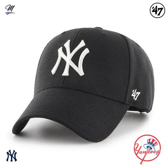 MLB New York Yankees MVP Snapback Cap Black (Caps) '47 Brand on FrenchMarket