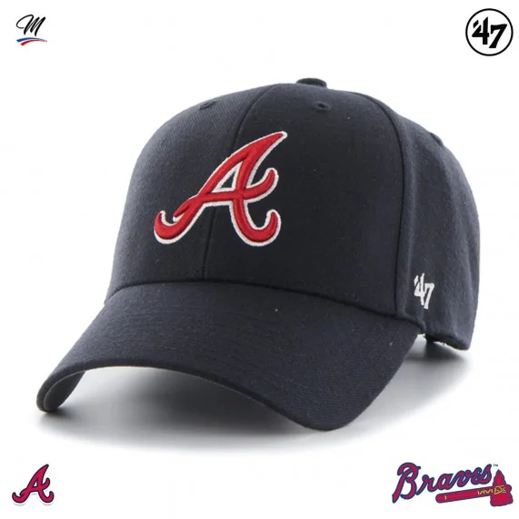 Casquette MLB Atlanta Braves MVP "Team Logo" (Casquettes) '47 Brand chez FrenchMarket