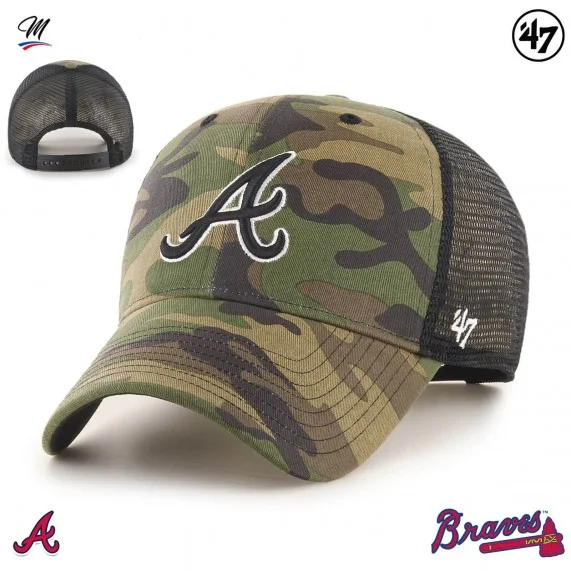 Gorra MLB Atlanta Braves "Branson MVP Camo (Gorras) '47 Brand chez FrenchMarket