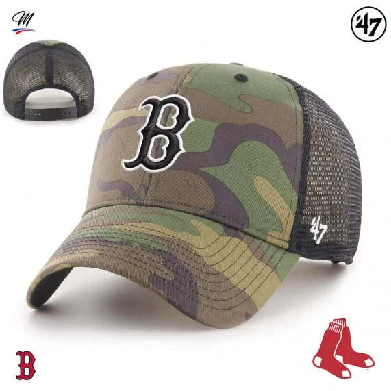 Gorra MLB Boston Red Sox "Branson MVP Camo (Gorras) '47 Brand chez FrenchMarket