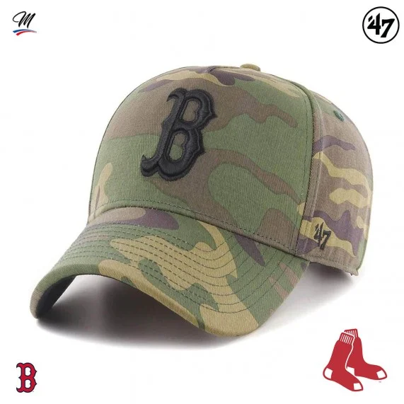 MLB Boston Red Sox "Grove Snapback MVP Camo" Cap (Caps) '47 Brand chez FrenchMarket