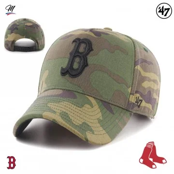 Casquette MLB Boston Red Sox "Grove Snapback MVP Camo" (Casquettes) '47 Brand chez FrenchMarket