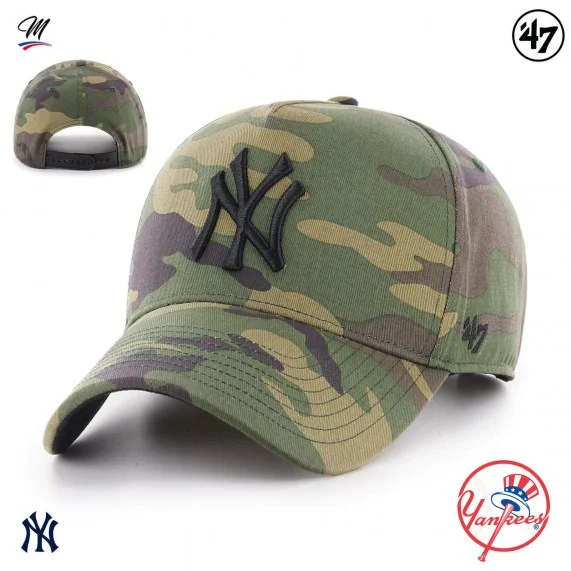 MLB New York Yankees "Grove Snapback MVP Camo" Kappe (Cap) '47 Brand auf FrenchMarket