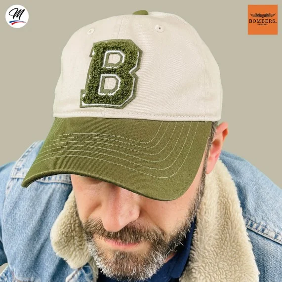 Cappello da baseball in cotone "B-Cap (Cappellino) Bombers Original chez FrenchMarket