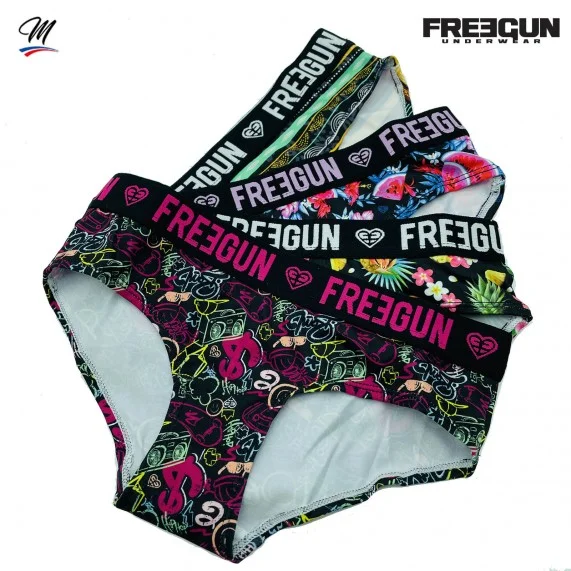 4er-Set Mädchen-Boxershorts Fancy (Boxer/Shorty) Freegun auf FrenchMarket