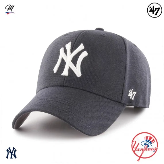 Casquette MLB New York Yankees MVP "Team Logo" (Casquettes) '47 Brand chez FrenchMarket