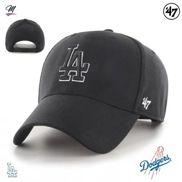 Casquette MLB Los Angeles Dodgers MVP Snapback Noir (Casquettes) '47 Brand chez FrenchMarket