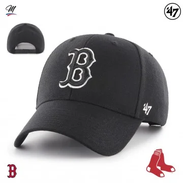 Casquette MLB Boston Red Sox MVP Snapback Noir (Casquettes) '47 Brand chez FrenchMarket