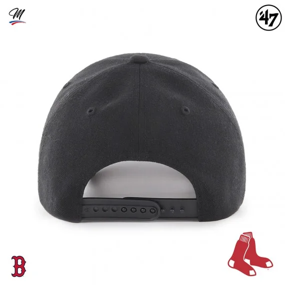 Casquette MLB Boston Red Sox MVP Snapback Noir (Casquettes) '47 Brand chez FrenchMarket