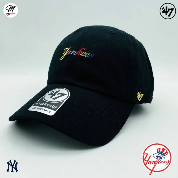 Casquette MLB New York Yankees "Multi Color Script Clean Up" (Casquettes) '47 Brand chez FrenchMarket