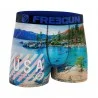 Boxer Homme Microfibre Recyclé "Paysage du Monde" (Boxers Homme) Freegun chez FrenchMarket