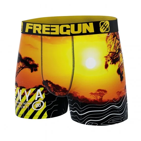 Boxer uomo in microfibra riciclata "Paysage du Monde (Boxer) Freegun chez FrenchMarket