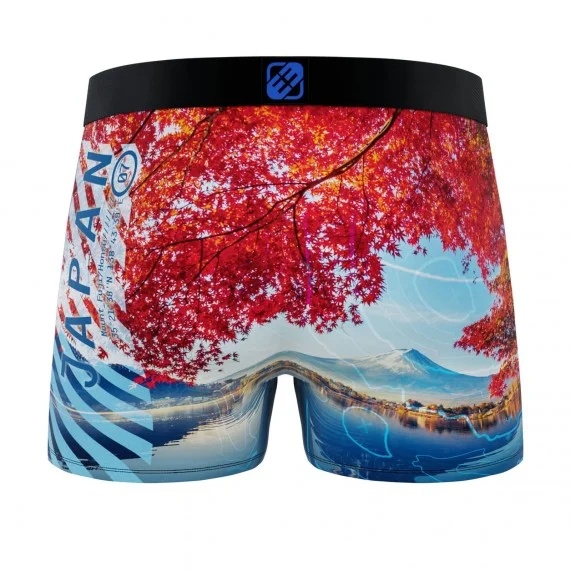 Men's recycled microfiber boxer shorts "Paysage du Monde (Boxers) Freegun on FrenchMarket