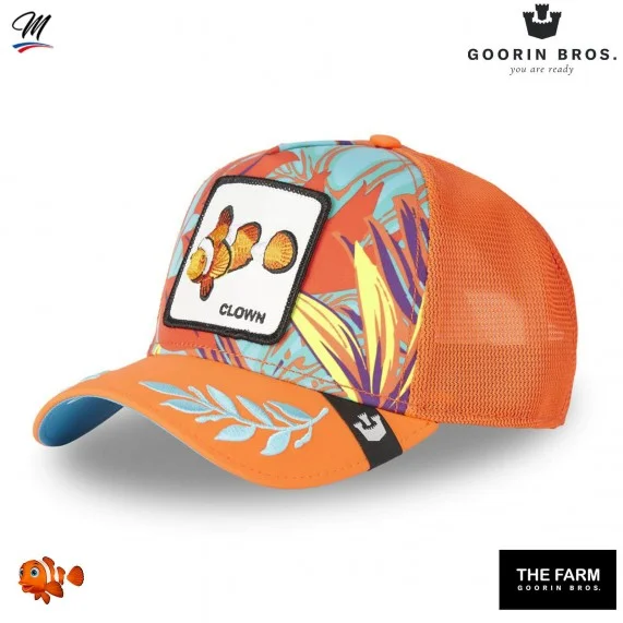 Casquette Trucker Poisson Clown "Public Anemone" (Casquettes) Goorin Bros chez FrenchMarket