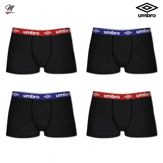 Lot de 4 Boxers Homme en Coton (Lot boxers Homme) Umbro chez FrenchMarket