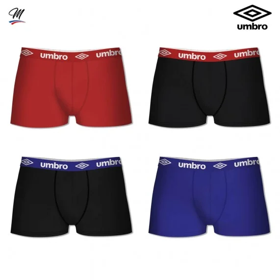 Lot de 4 Boxers Homme en Coton (Lot boxers Homme) Umbro chez FrenchMarket